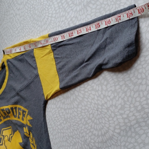 Harry Potter Hufflepuff Raglan Athletic T-shirt Size M - Picture 9 of 11